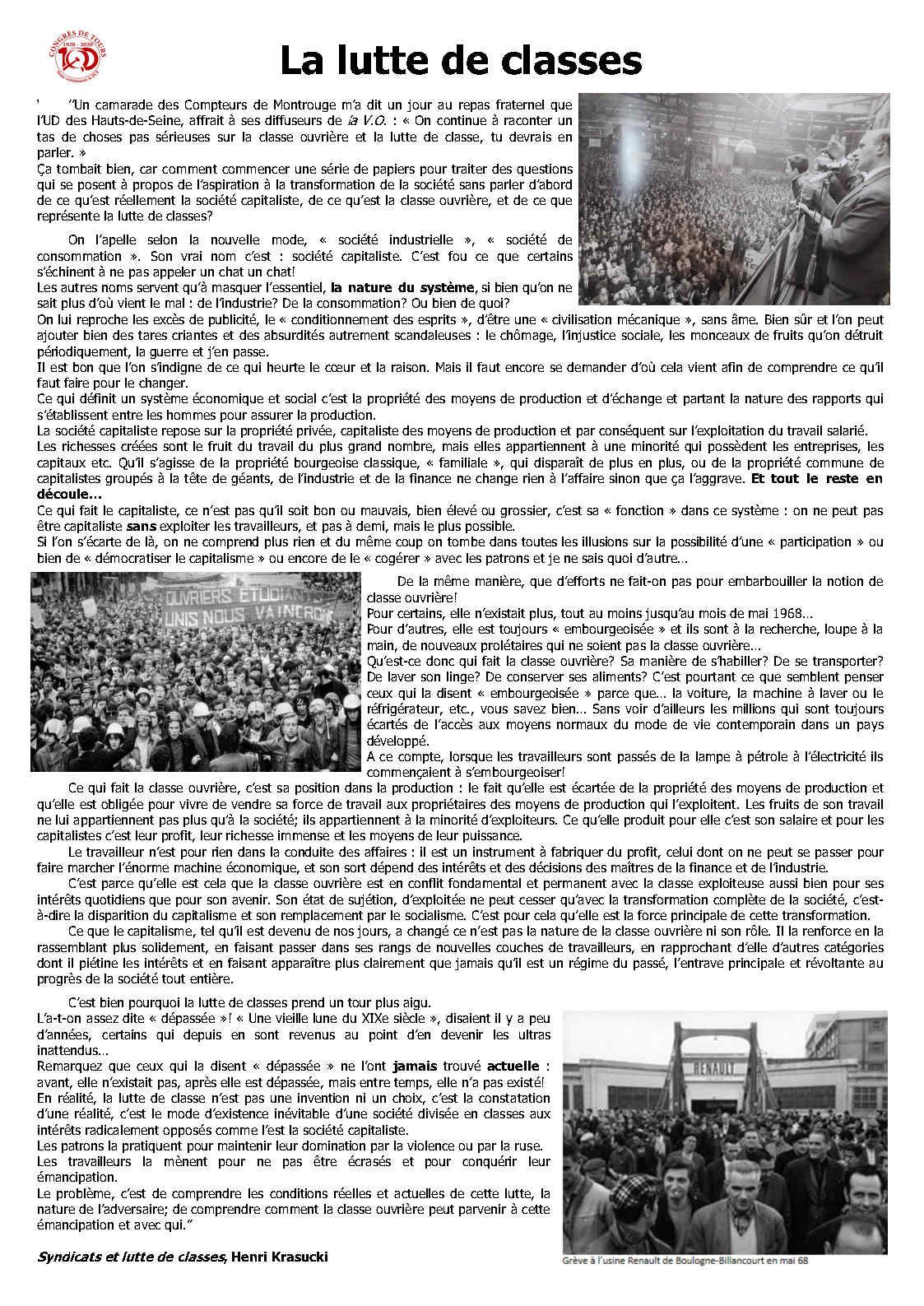 1920 - 2020. Congrès de Tours. 100 ans de lutte anticapitaliste - 14