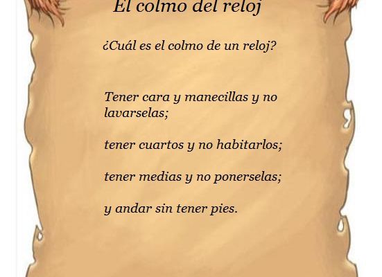 El colmo del reloj