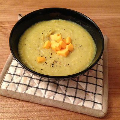 Velouté de poireaux au cheddar