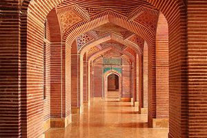 Beautiful Architectrue in Shah Jahan Mosque Thatta