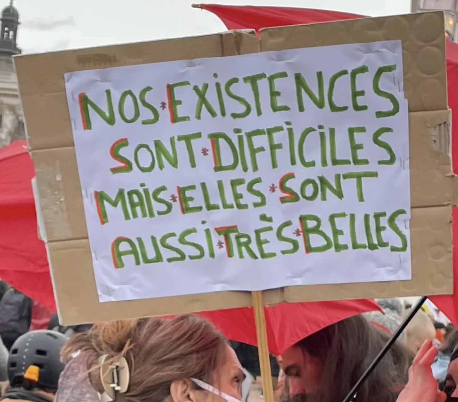 8 mars 2023. Belle et encourageante manif féministe Place Belcour à Lyon.