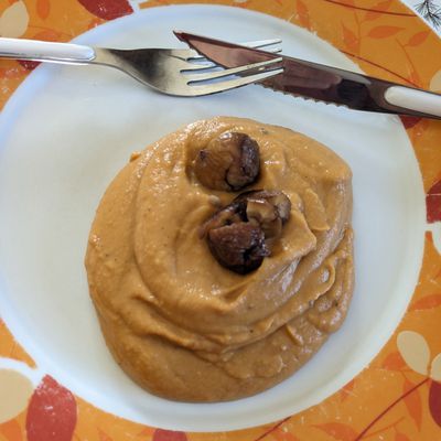 purée de patates douces aux marrons