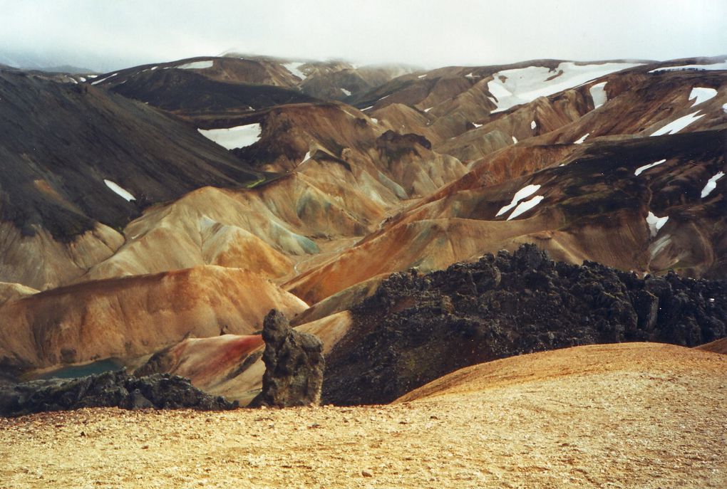 photos scannées de notre voyage en Islande l'été 1995