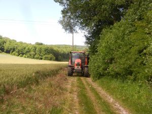 Et un tracteur sur notre passage......