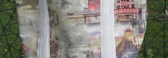 Mon dernier sac Paris en toile cirée!!!