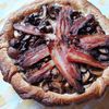 Tarte aux champignons, à la Ricotta et au lard fumé 