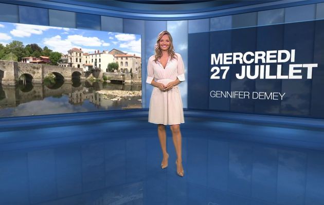 Gennifer Demey Météo M6 le 27.07.2022