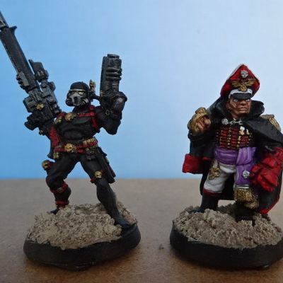 Assassin Vindicare, Commissaire de la Garde Impériale , Chapelain et Capitaine Space Marine (W40K)