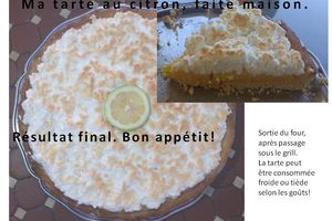 Ma tarte au citron meringuée. Les bonnes pâtisseries ne sont pas réservées qu'aux personnes en bonne santé. 