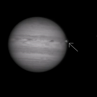 Une violente explosion sur Jupiter a été vue depuis la Terre