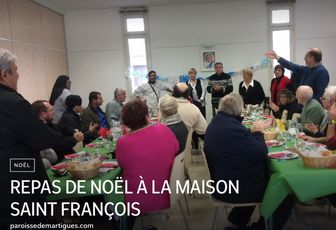 REPAS DE NOËL À LA MAISON SAINT FRANÇOIS 