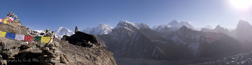 Trek réalisé en Novembre 2011 avec l'ascencion du Gokyo Peak