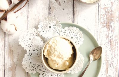 Glace coco au lait concentré sucré