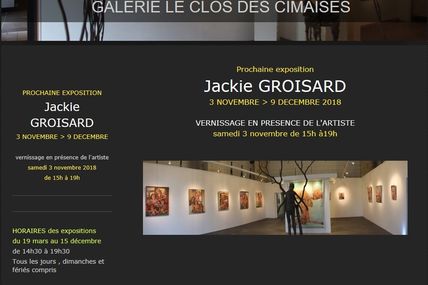 la Clos des Cimaises présente Jackie Groisard