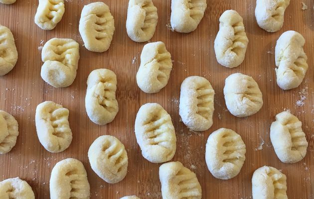 Les gnocchi maison au parmesan, sauce Gorgonzola 