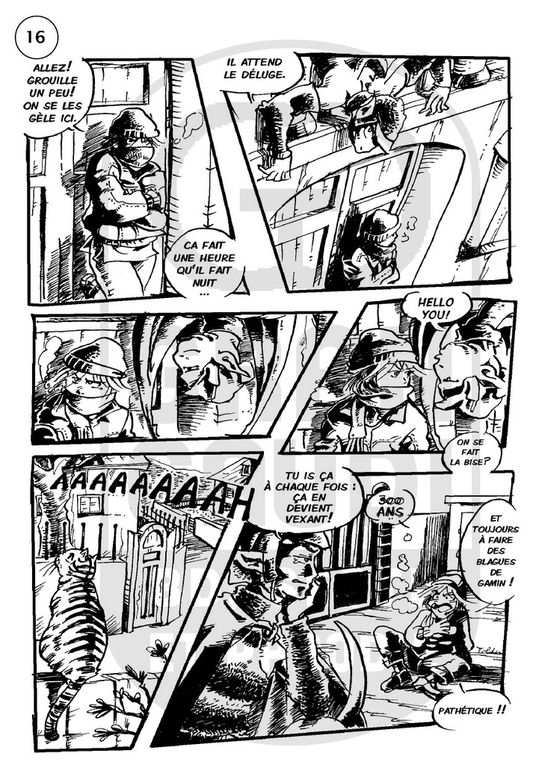 La Gargouille par Tolden. BD publiée dans le fanzine parodique Gran Gaudi.
