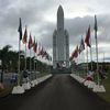 en mode spationautes, à Kourou 