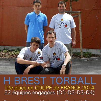 28 et 29 juin 2014 : H Brest en Coupe de France de Torball à Mulhouse