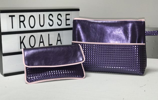 Trousse Koala et sa Pochette Passepoilée - Tutoriel Patron Couture