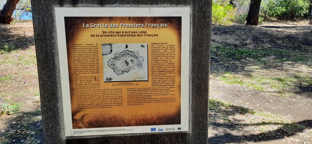 Grotte des premiers français (pas vraiment ! Lieu de ravitaillement pour jadis la flotte anglaise, française et arabe...)