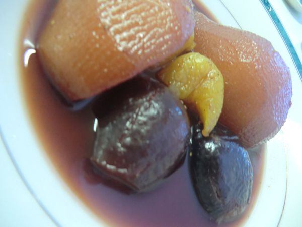 biscuits de Noël et fruit Cécile