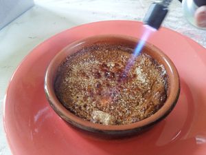 Crème brulée à la chicorée