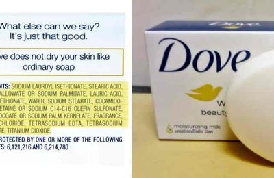 Les produits de beauté Dove sont remplis de produits chimiques cancérigènes, de colorants artificiels et de parfums toxiques