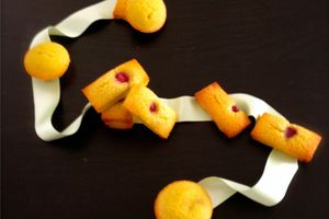 Financiers pistache et framboise