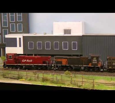 Le module "Le cours North Minneapolis"  pendant l'exposition à Ontrax En 2018