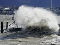 Photos de la Bise à Genève le 26 février 2023