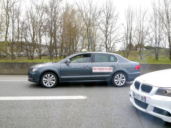 Grève des Taxis à Toulouse, 26 mars 2015.