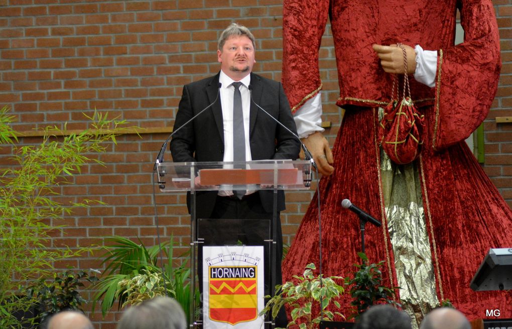  Cérémonie des voeux dans la salle Jean-Louis-Carron d'Hornaing ce vendredi 25 janver 2019.