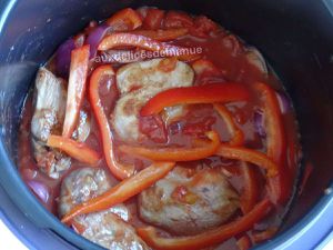 Sauté de veau au poivron et pulpe de tomates au Cookéo ou pas -LIGHT-