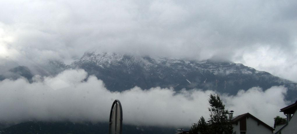 Innsbruck en travaux et sous la pluie