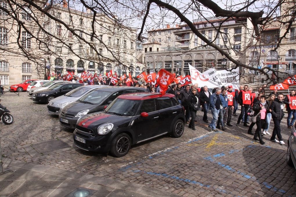 31 mars: 5000 manifestants au Puy, 1million 200 000 dans le pays, une grève très suivie