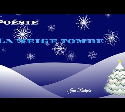 ❄️Poésie❄️ La Neige Tombe❄️ De JEAN RICHEPIN❄️