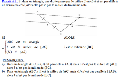 droite des milieux, milieux!