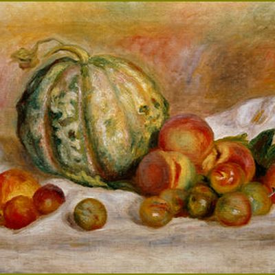 Fruits d'été par les peintres - Auguste Renoir (1841-1919) nature morte avec melon pêches et prunes