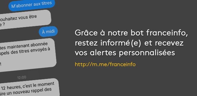 Franceinfo lance son bot sur Facebook Messenger.