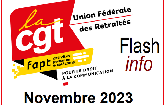 Flash info UFR - Novembre 2023
