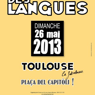 Forom des Langues, place du Capitole le 26 mai 2013