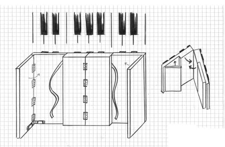 décors théâtre : le cache piano