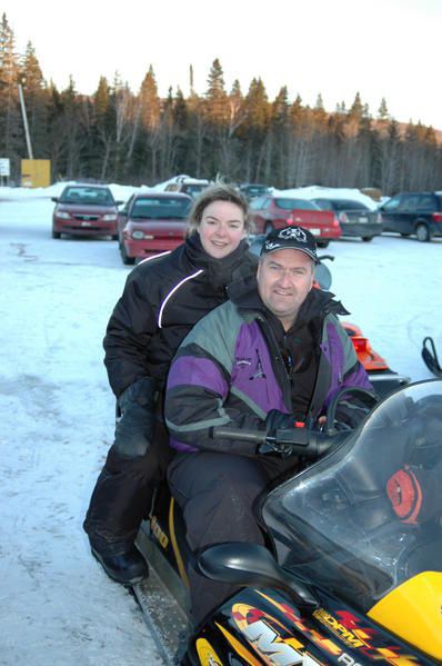 Ma première virée en skidoo ! trop fun !!!!