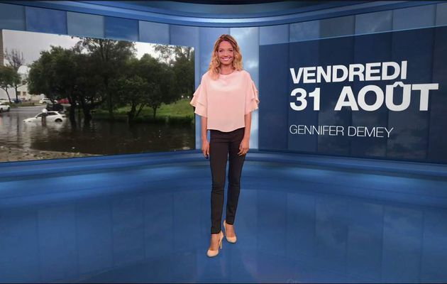 Gennifer Demey Météo M6 le 31.08.2018