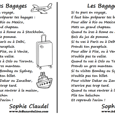 Les Bagages - Sophie Claudel [Poésie]