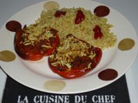 Poivrons farcis au chili non carne