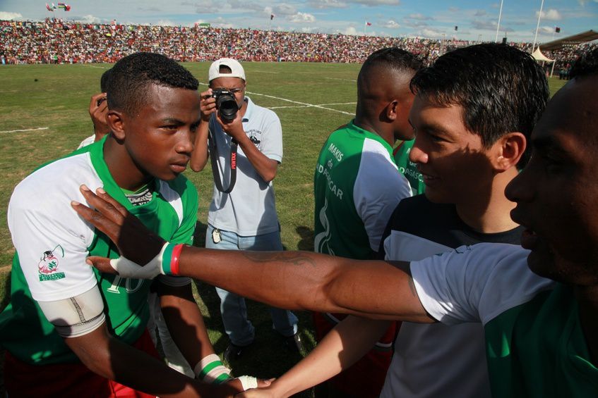 Inauguration du Kianja (Stade) Makis de Madagascar, à Andohatapenaka, par le Président Andry Rajoelina. 3ème partie. Photos: Harilala Randrianarison