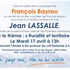 Jean Lassalle dans le Cantal, mardi 17 avril à St Flour.