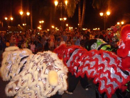 Ici on fête le nouvel an chinois et on le fête bien...