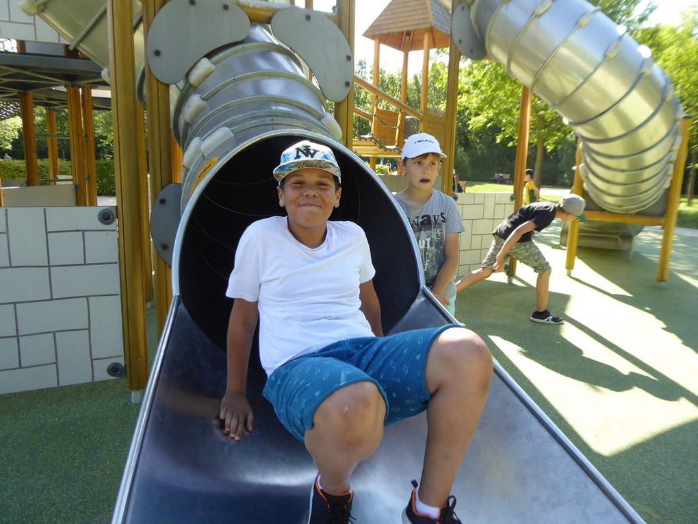 L'arrivée du toboggan